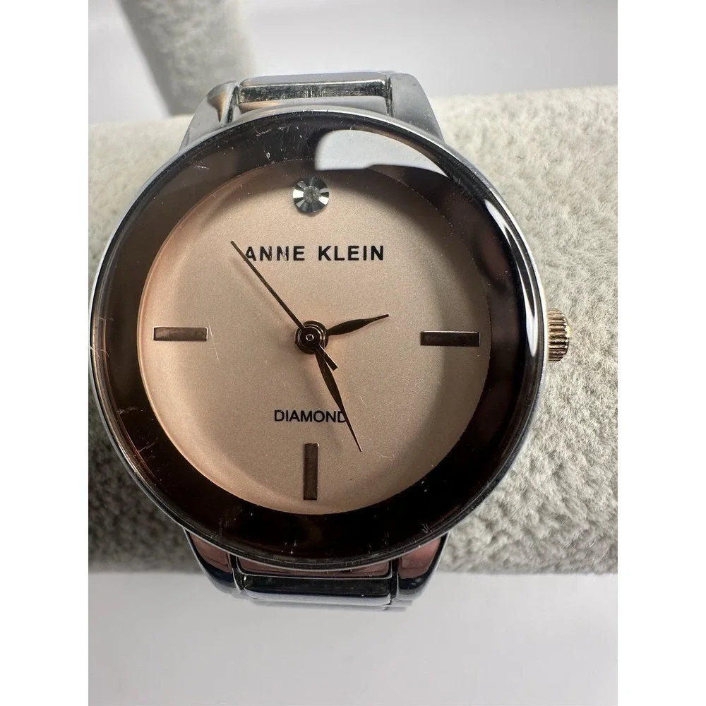 Anne Klein‎ Diamond AK/2491 Ladies Watch New Battery 28MM 7.5
